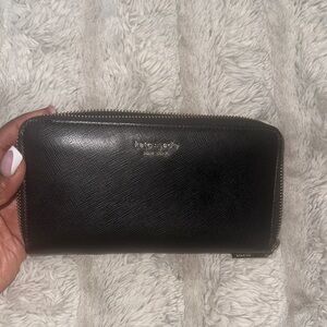 Kate Spade Black Textured Wallet